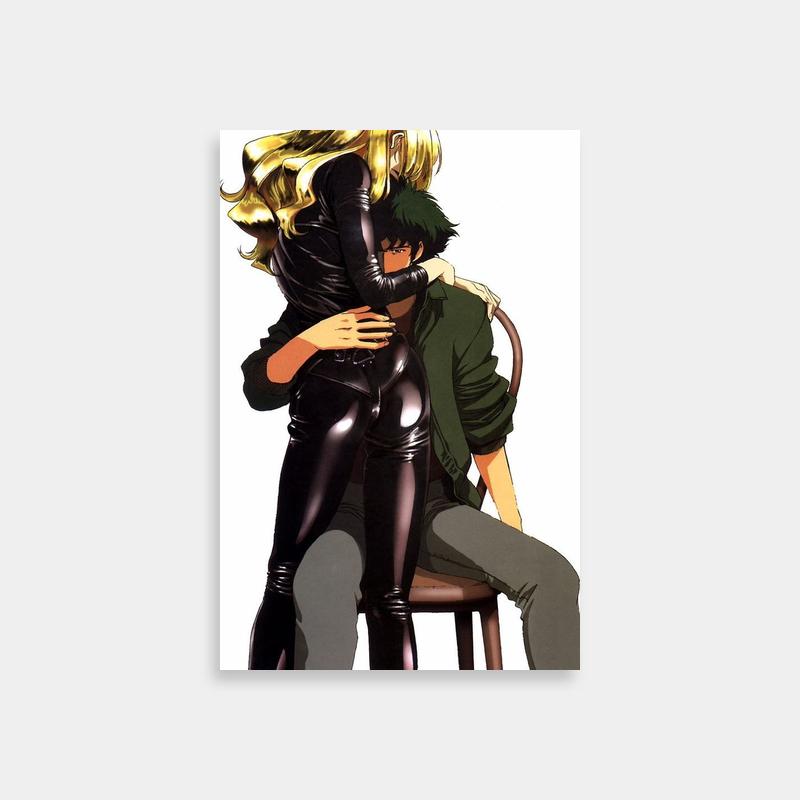 Spike Spiegel Cowboy Bebop Poster - Emotional Hug Scene
