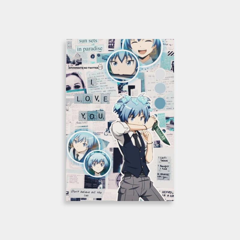 Nagisa Shiota Knife Anime Poster - Assassination Classroom Wall Art