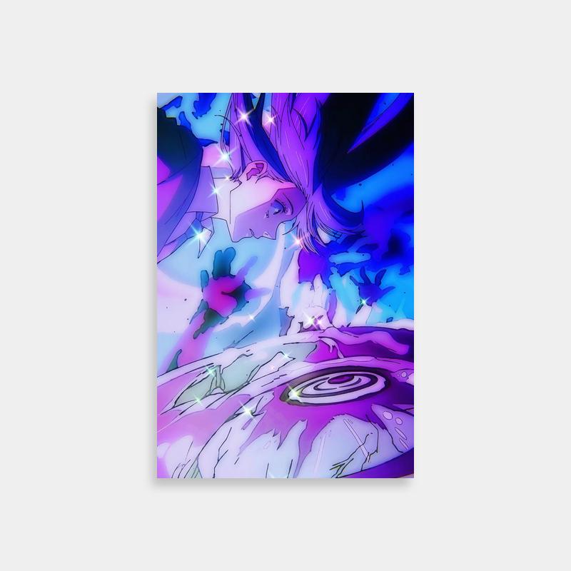 Kasumi Miwa Jujutsu Kaisen Poster - Purple-Haired Character Gazing