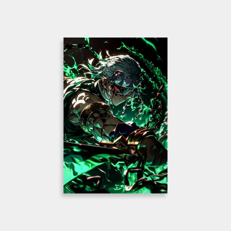 Serene Tengen Uzui Demon Slayer Water Scene Art