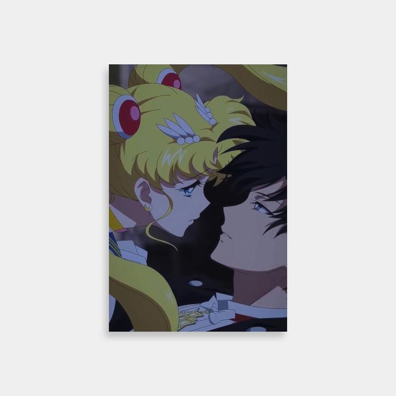 Sailor Moon Couple Art - Usagi & Mamoru Gazing at Each Other