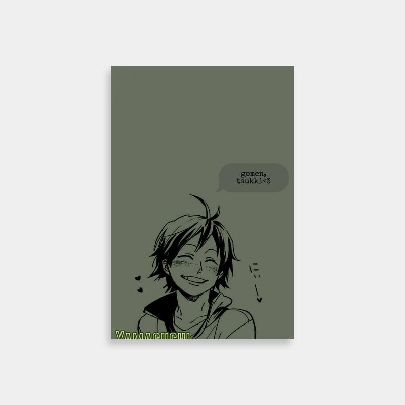 Yamaguchi Tadashi Haikyuu Anime Poster - Character with Speech Bubble