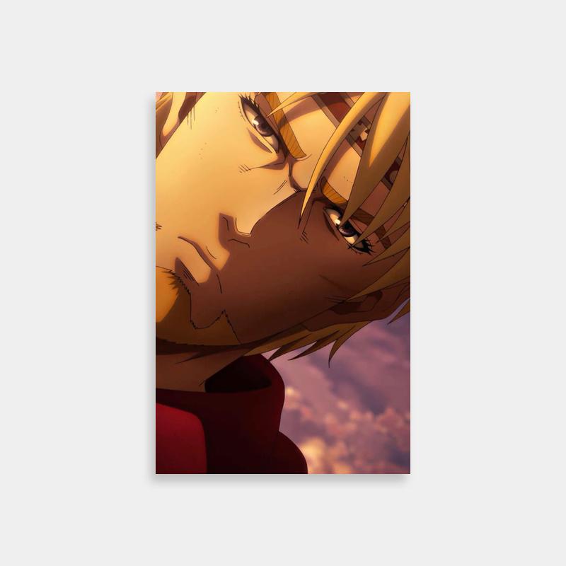 Vinland Saga Canute Poster - Blonde Anime Character Gazing at Sky
