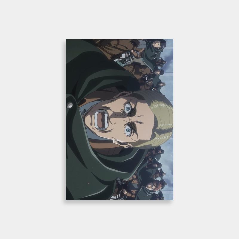 Erwin Smith Attack on Titan Anime Poster - Commander Wall Art