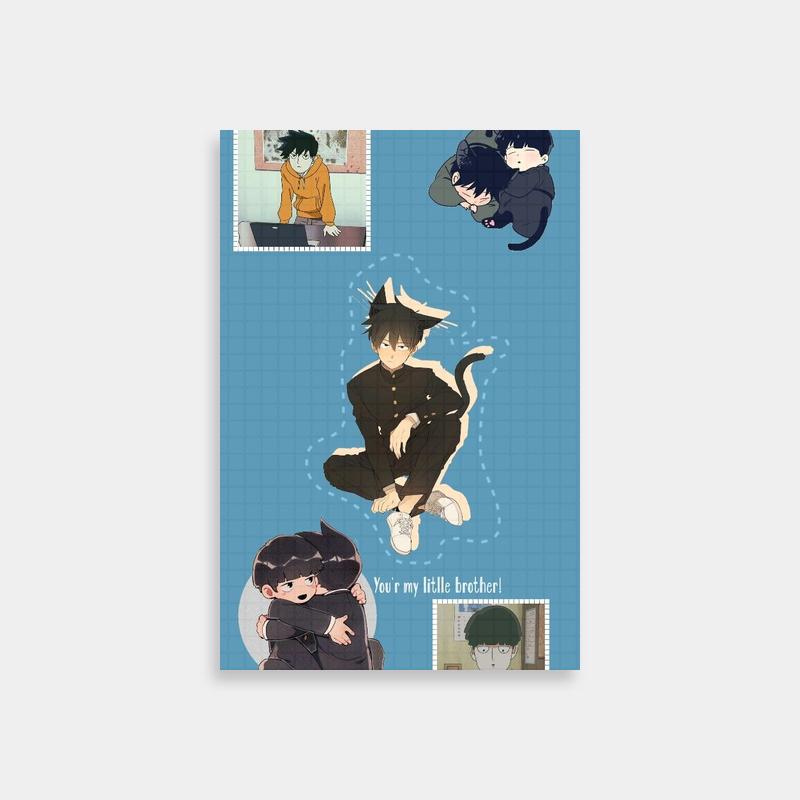 Ritsu Kageyama Mob Psycho 100 'You're My Little Brother' Poster - Cat Theme