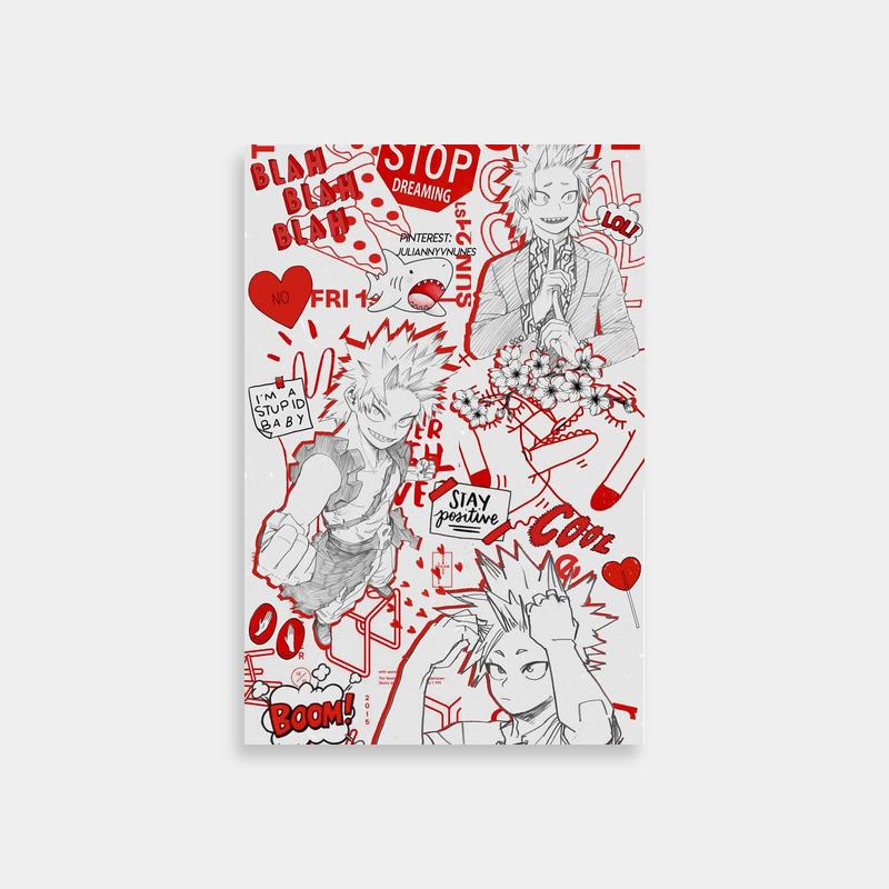 Graffiti Style Eijiro Kirishima Poster - My Hero Academia Wall Art