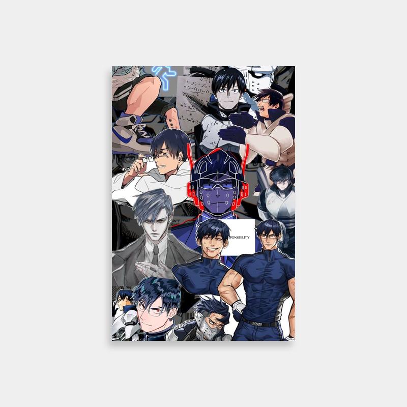 Tenya Iida My Hero Academia Anime Collage Poster - Multiple Characters Art