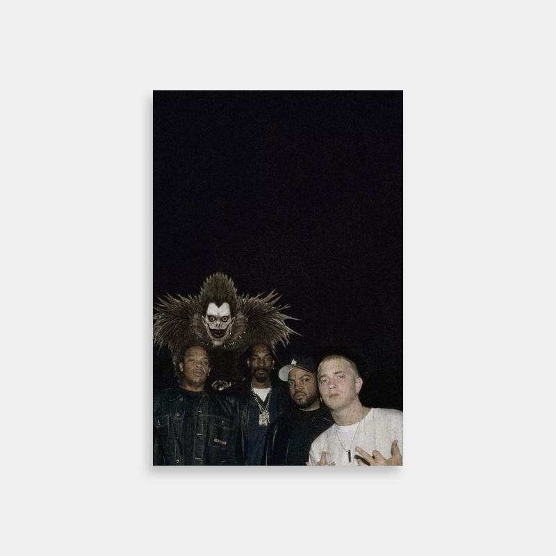 Ryuk Death Note Group with Monster Mask Poster