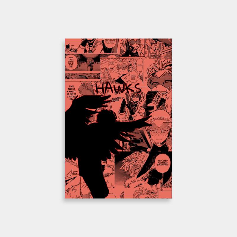 Hawks My Hero Academia Comics-Inspired Art - Anime Poster