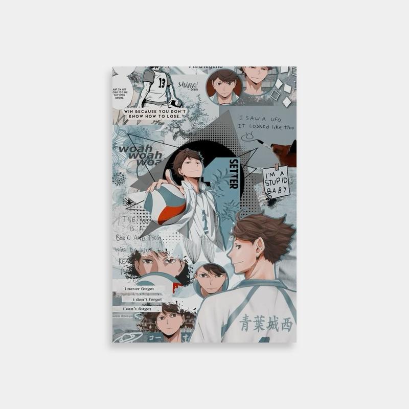 Oikawa Tooru Haikyuu Anime Poster - Character Apology Scene