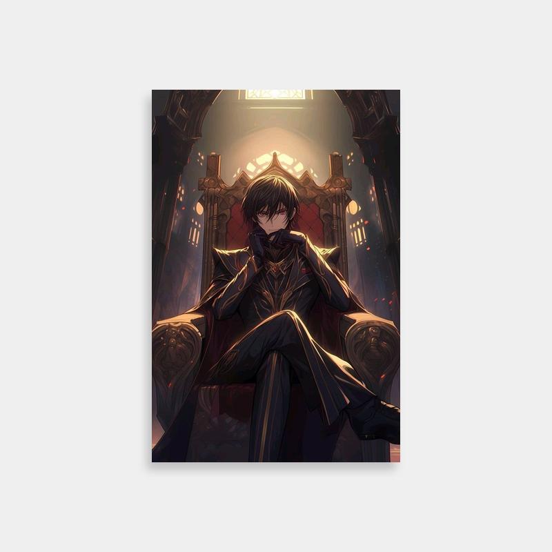 Lelouch vi Britannia Code Geass Poster - Iron Throne Anime Art