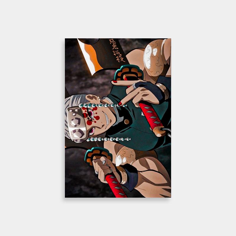 Tengen Uzui Demon Slayer Poster - Bloody Anime Character Art