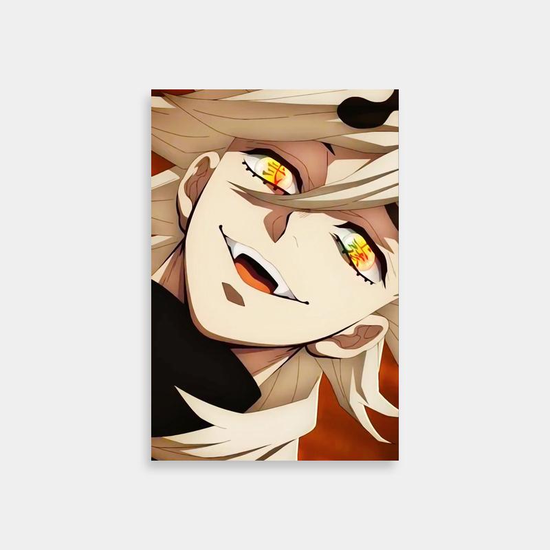 Buy Doma Demon Slayer Anime Poster - Blonde Hair & Yellow Eyes Character Art