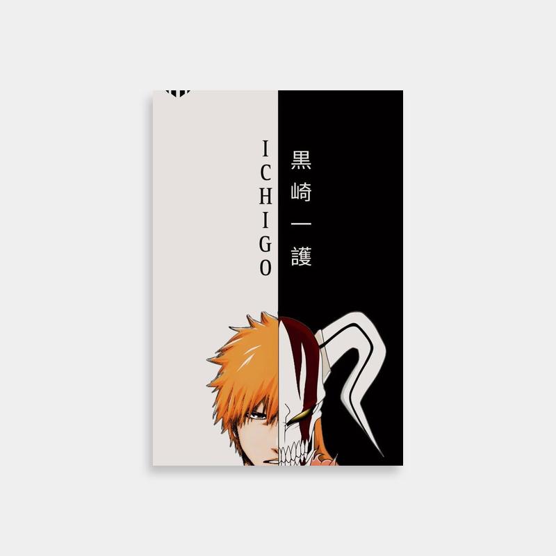 Ichigo Kurosaki Orange Hair Anime Poster - Bleach Wall Art