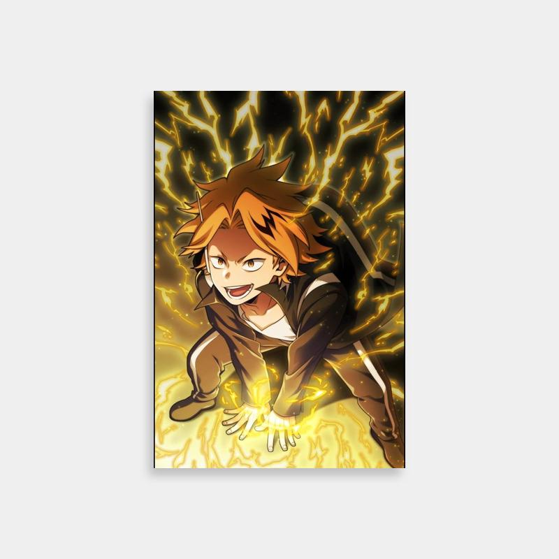 Denki Kaminari Anime Character Poster - My Hero Academia