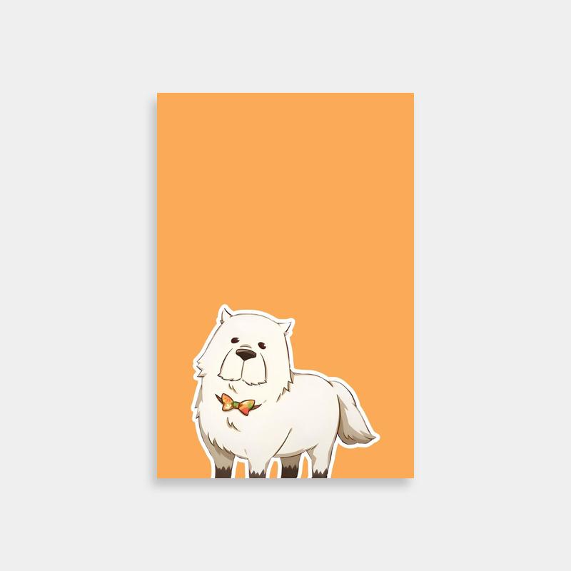 Bond Forger Spy x Family Poster - White Dog with Food Sticker