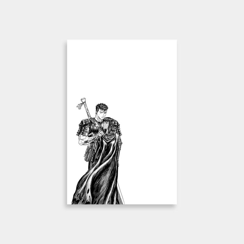 Casca Berserk Poster - Guts and Casca Anime Art