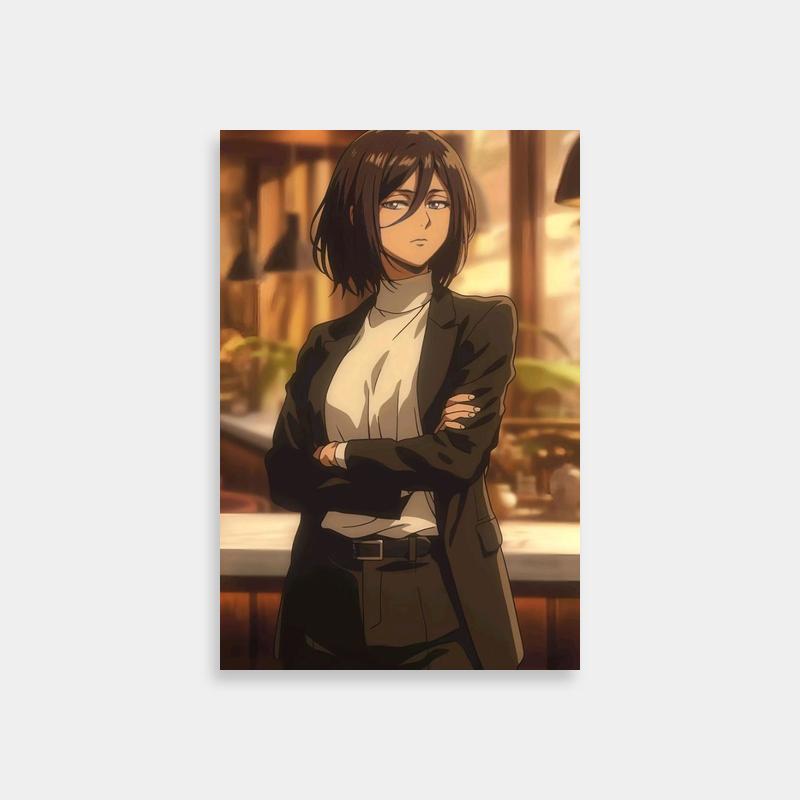 Mikasa Ackerman Crossed Arms Attack on Titan Poster