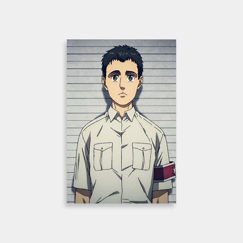 Bertholdt Hoover Attack on Titan Poster - Man Standing by Jail Cell