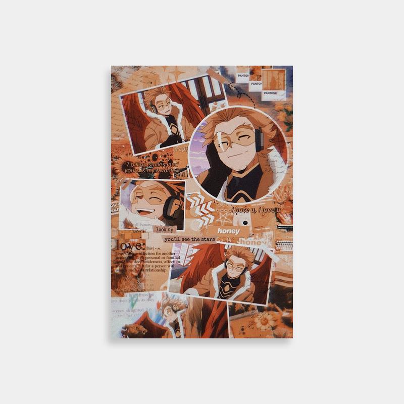 Hawks My Hero Academia Collage Poster - Anime Character Art