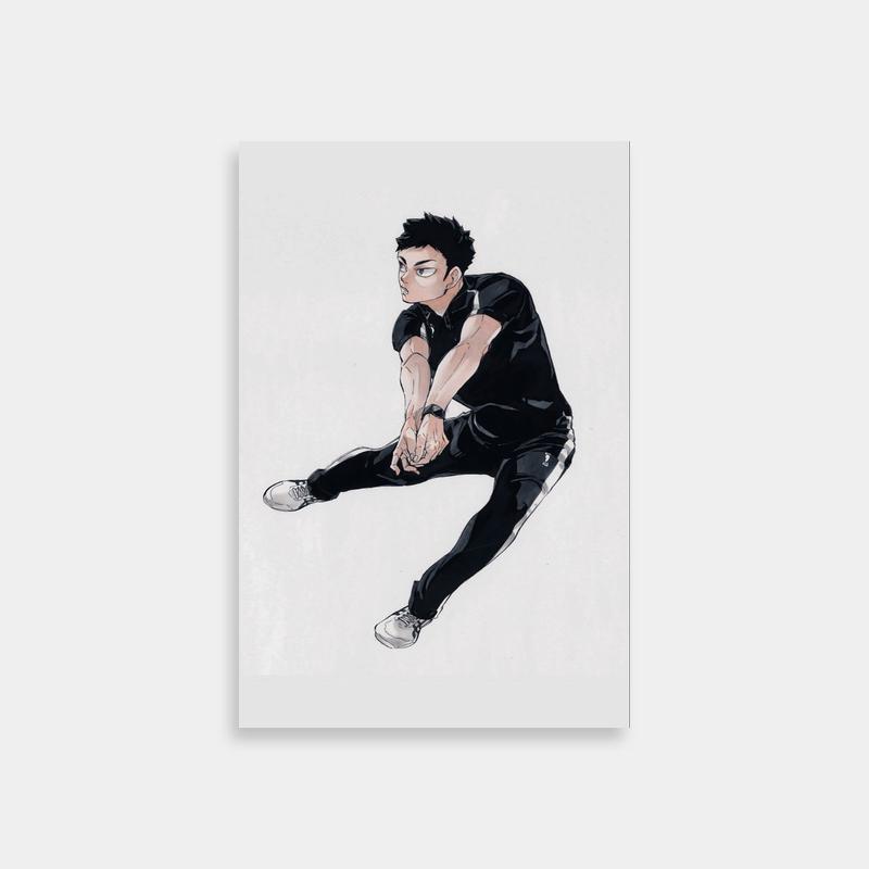 Iwaizumi Hajime Action Pose Poster - Haikyuu Anime Wall Decor