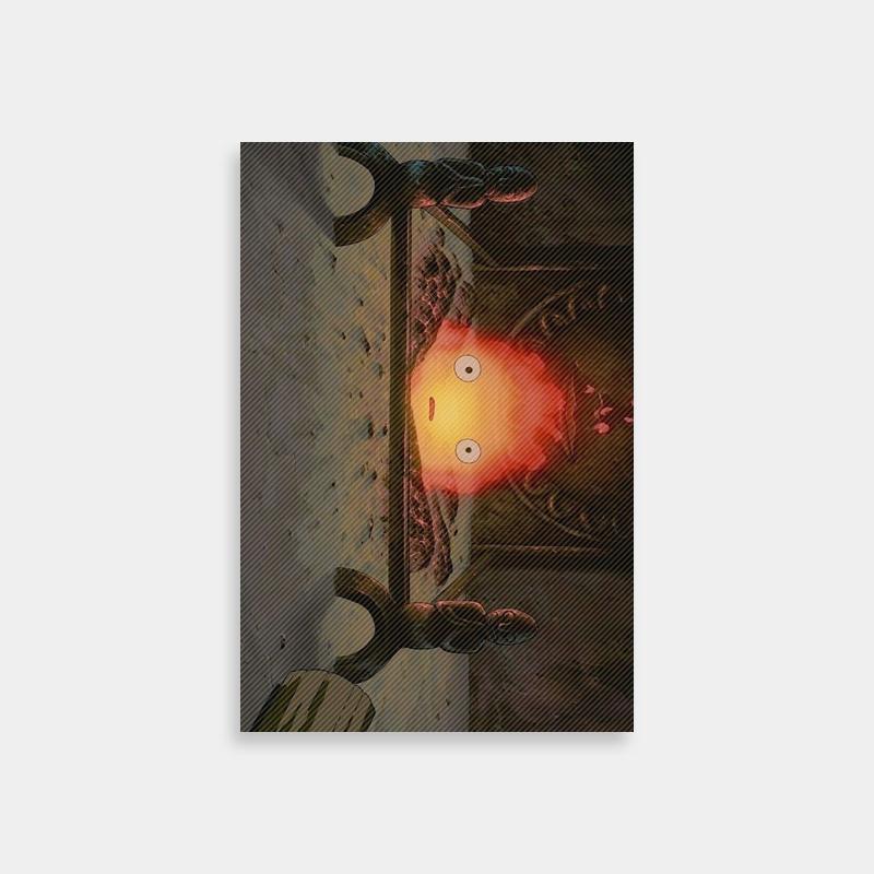 Howl's Moving Castle Mystical Red Light Room Poster