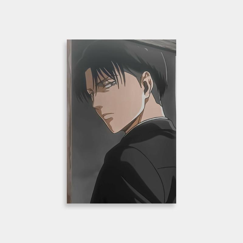 Levi Ackerman Attack on Titan Anime Poster - Character Looking Out Window