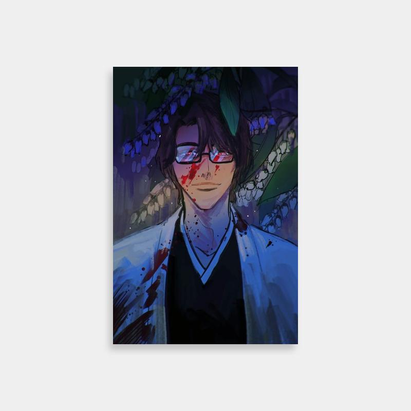 Aizen Sosuke Bleach Poster - White Coat Character Art