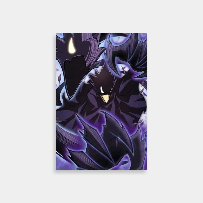 Fumikage Tokoyami Dark Shadow Glowing Eyes Anime Poster