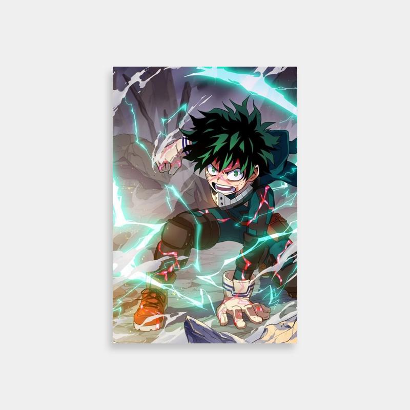 Izuku Midoriya My Hero Academia Poster - Rocky Terrain Hero Art