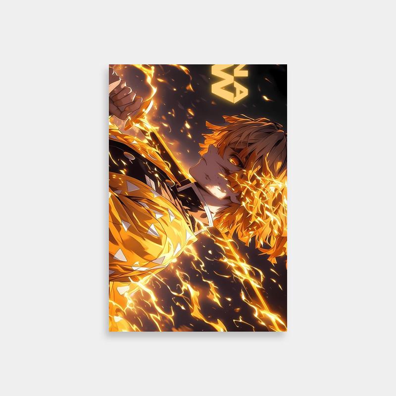 Zenitsu Agatsuma Demon Slayer Fiery Art
