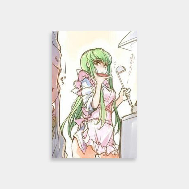 Code Geass Schneizel el Britannia Poster - Green Haired Character with Toothbrush