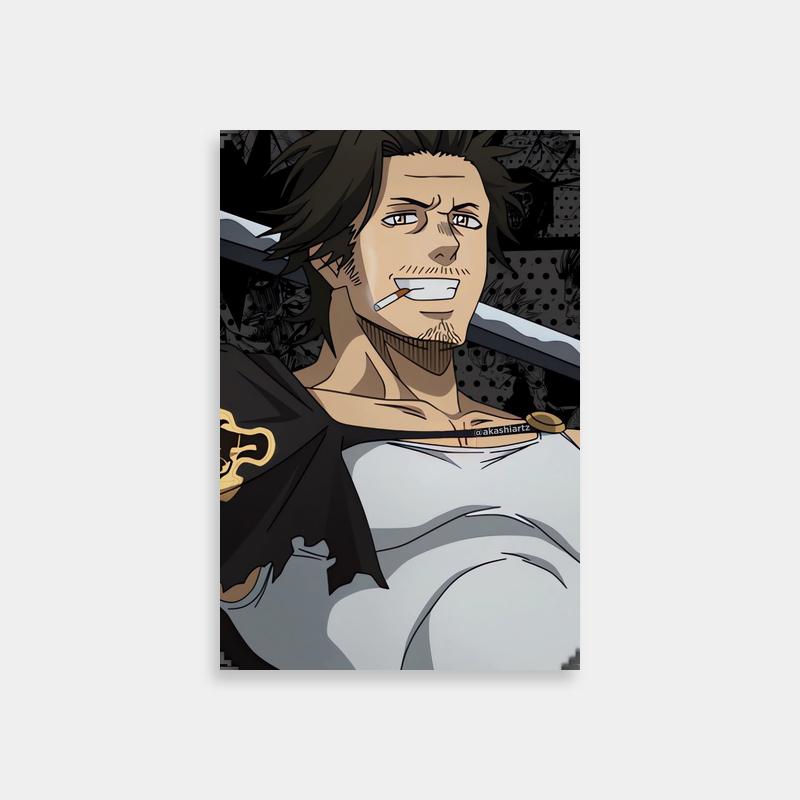 Yami Sukehiro Black Clover Poster - HD Anime Art