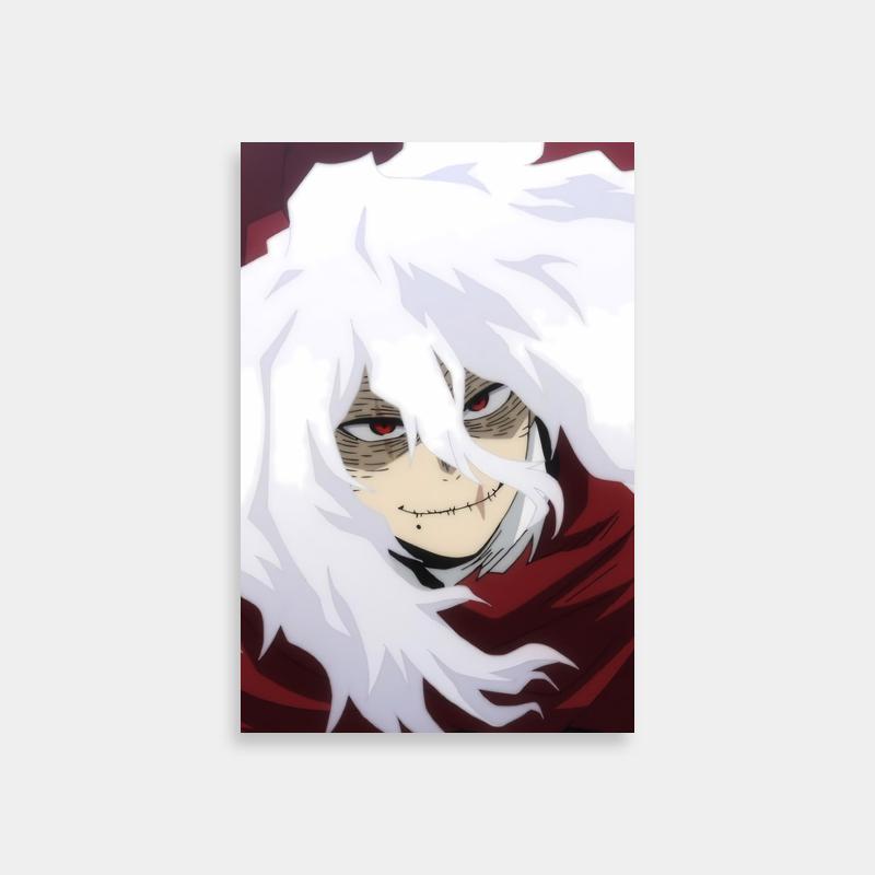 Tomura Shigaraki My Hero Academia Poster - White Hair Red Eyes