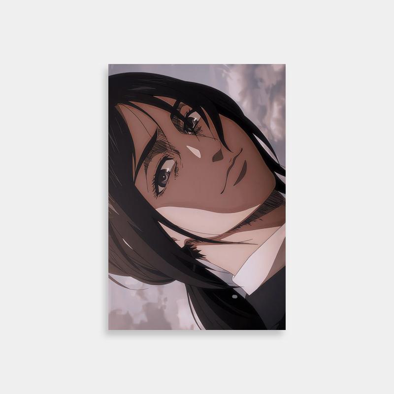 Pieck Finger Attack on Titan Sky Gazing Poster - Anime Character & Clouds