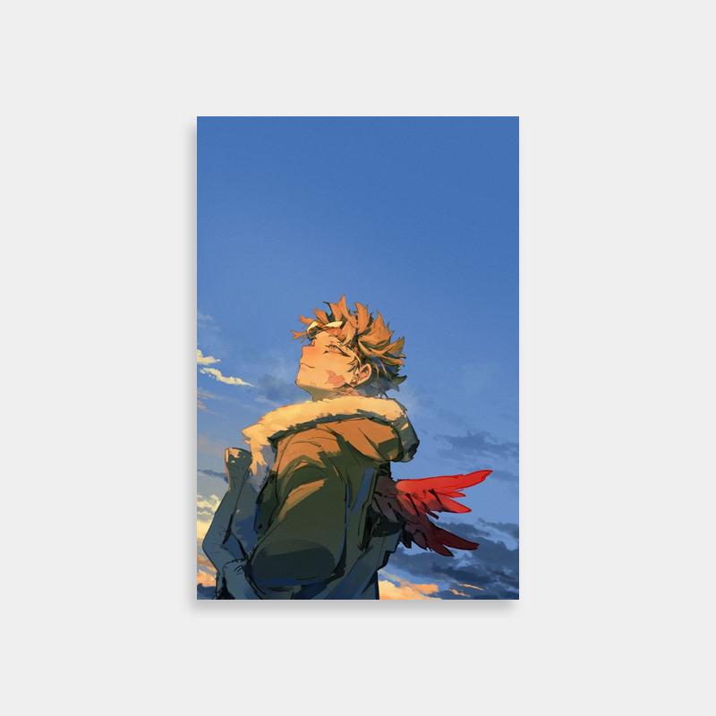 Hawks My Hero Academia Sky Gazing Art - Anime Wall Decor