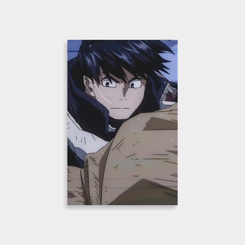 Tenya Iida My Hero Academia Poster - Black Hair Anime Character Art