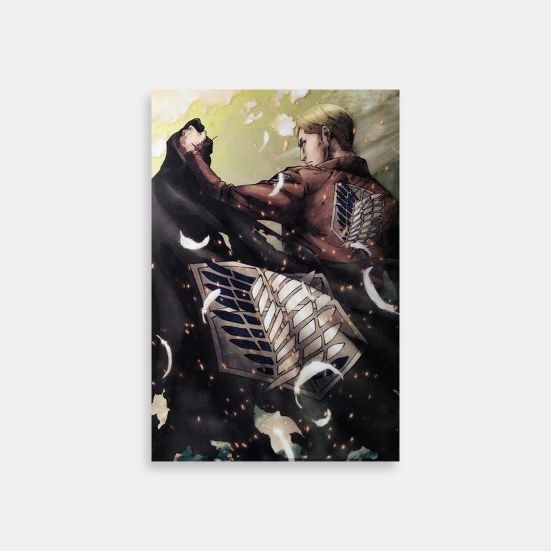 Erwin Smith Winged Attack on Titan Character Art Poster