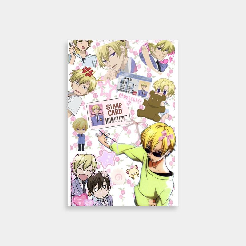 Tamaki Suoh Ouran Host Club Anime Poster - Expressive Simp Card Art