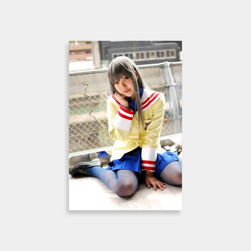 Fuko Ibuki Clannad Poster - Yellow Jacket & Blue Skirt