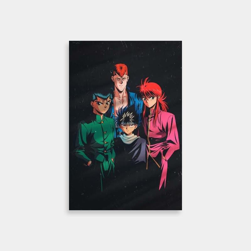 Hiei Yu Yu Hakusho Anime Poster - Characters Standing Together