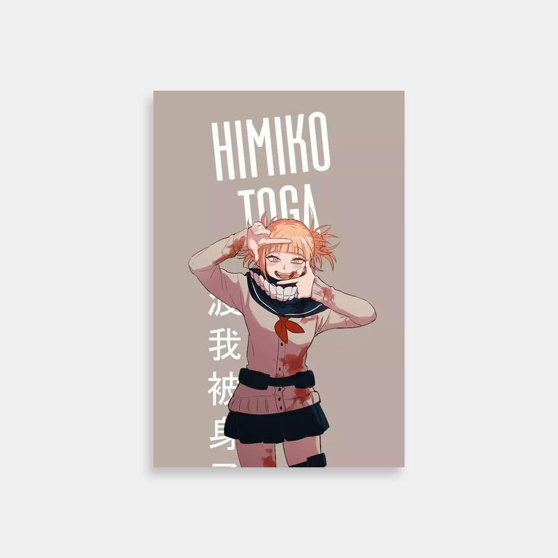 Himiko Toga My Hero Academia Wall Art - Pink Haired Villain Print