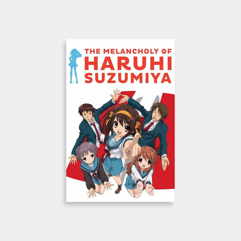 The Melancholy of Haruhi Suzumiya Group Poster - Anime Art Print