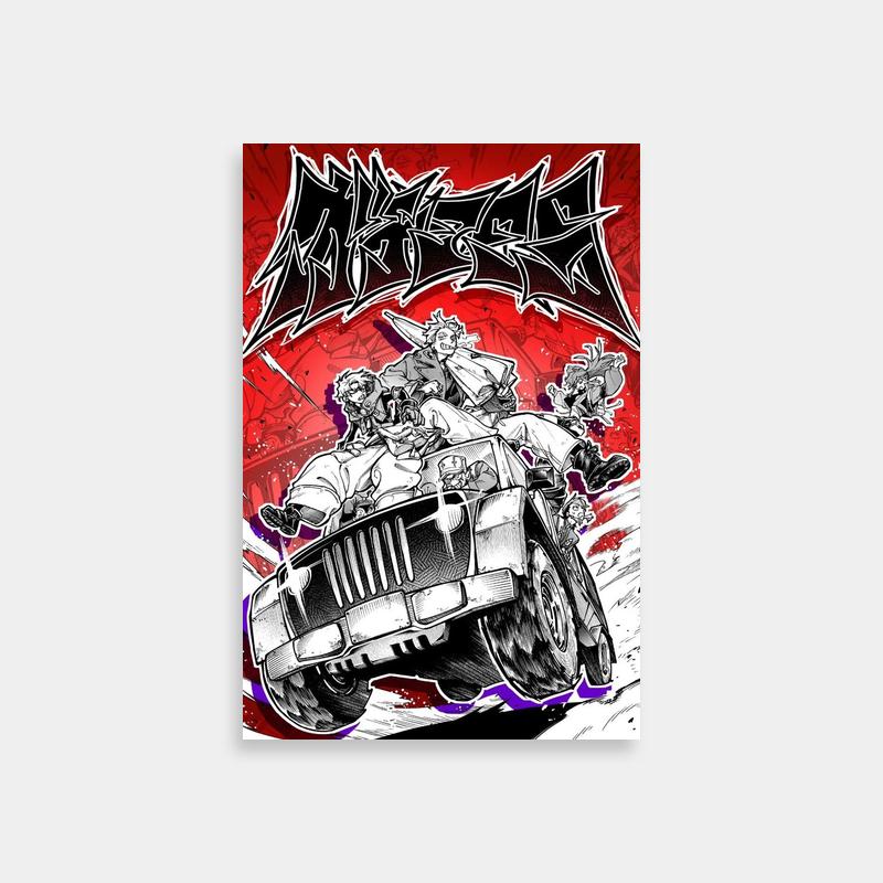 Kei Akira Graffiti Truck Art - Anime Street Scene