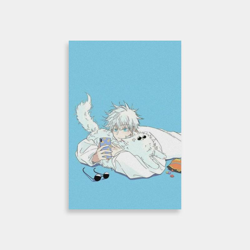 Satoru Gojo Jujutsu Kaisen Poster - Anime Character Lying with 