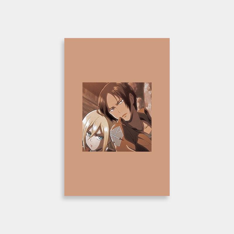 Ymir Attack on Titan Wall Art - Two Anime Characters Standing Together