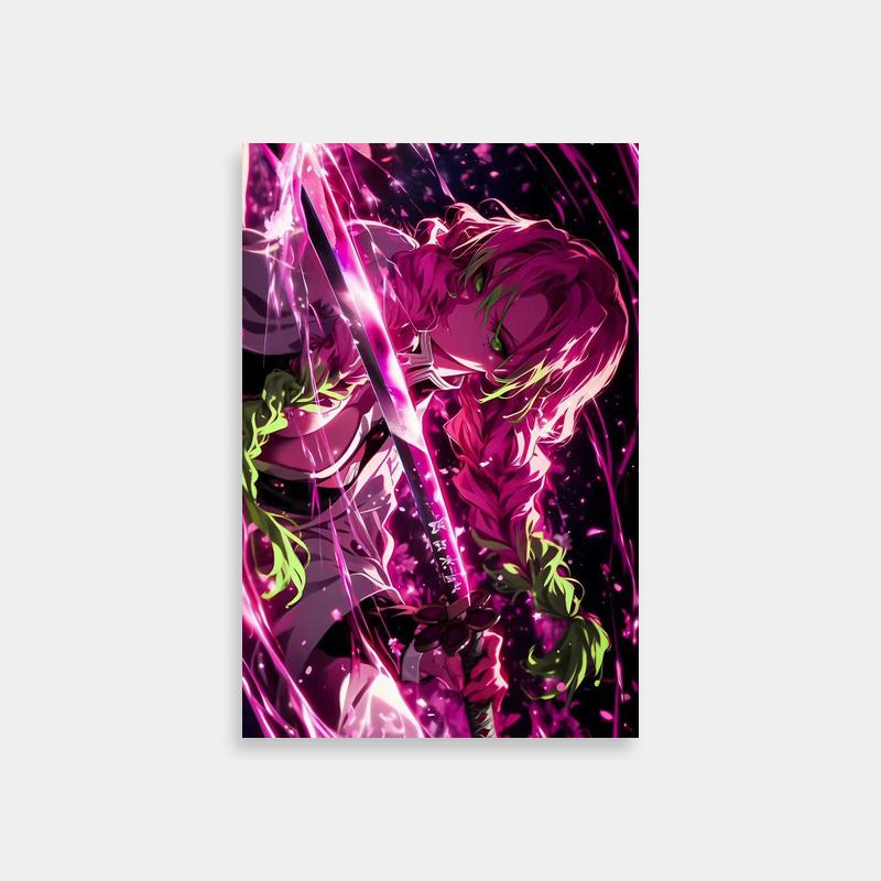 Mitsuri Kanroji Demon Slayer Anime Poster - Fan Art
