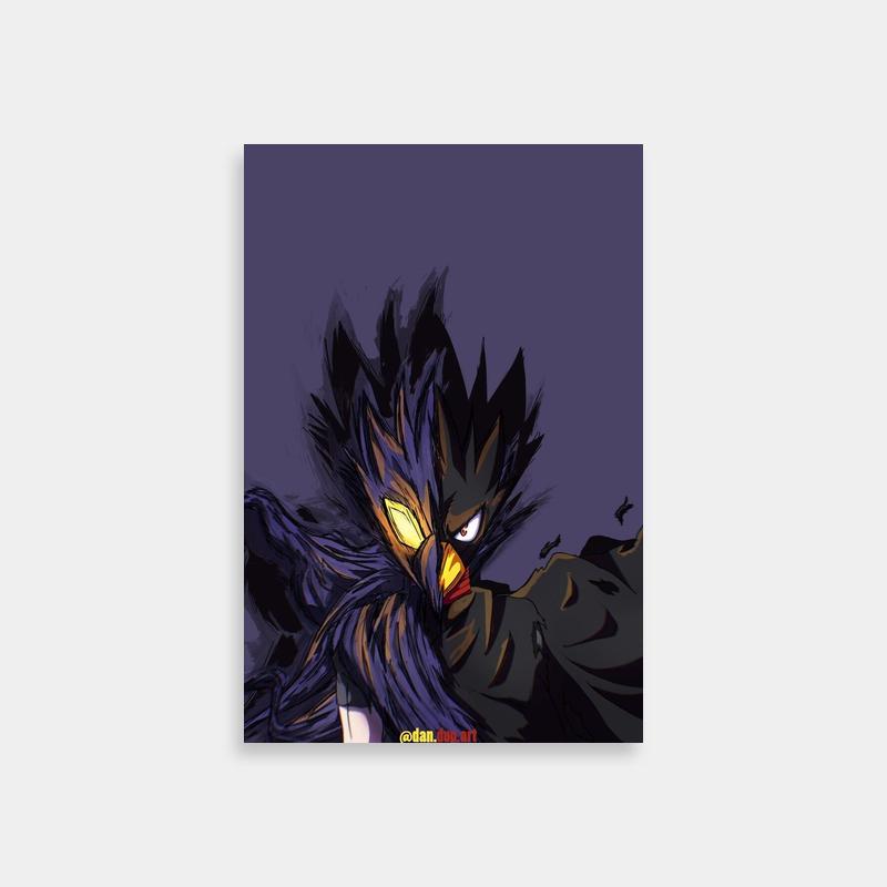 Fumikage Tokoyami Angry Bird Poster - My Hero Academia Art