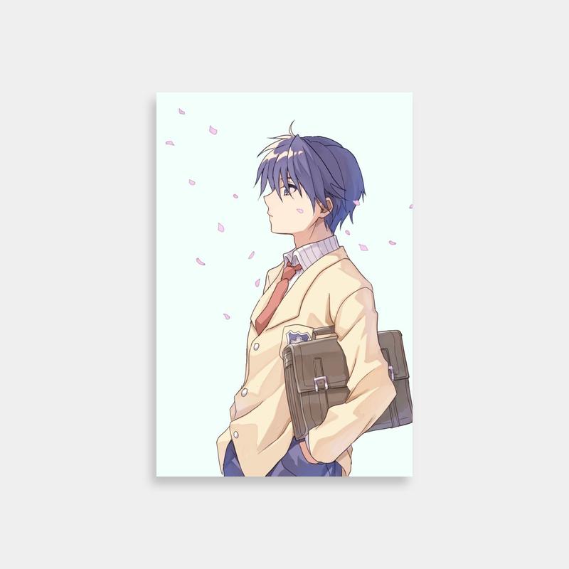 Tomoya Okazaki Clannad Poster - Standing Anime Character