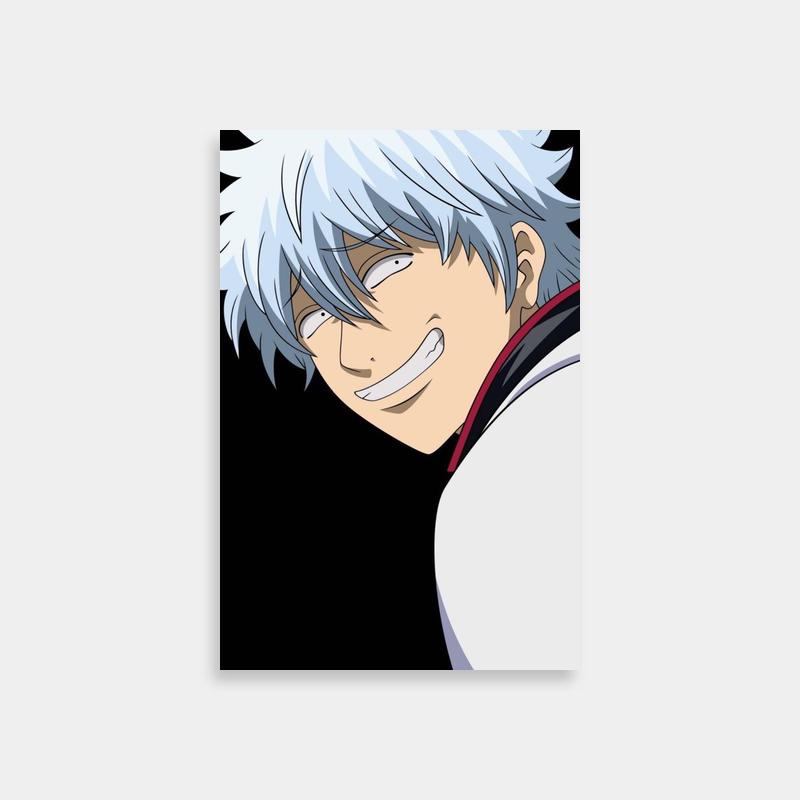 Smiling Gintoki Sakata Gintama Art Print